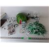 Image 1 : Saskatchewan Roughriders Lot- Watermelon Hat, Plastic Cups, Pom Pom, Misc.