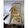 Image 2 : (4) Vintage Plastic TV Tables with Metal Legs 22" x 15.5" x 24.75" Opened, Cannot Ship