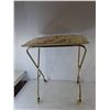 Image 3 : (4) Vintage Plastic TV Tables with Metal Legs 22" x 15.5" x 24.75" Opened, Cannot Ship