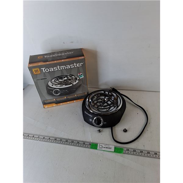 Toastmaster Single Burner Hot Plate- Powers On