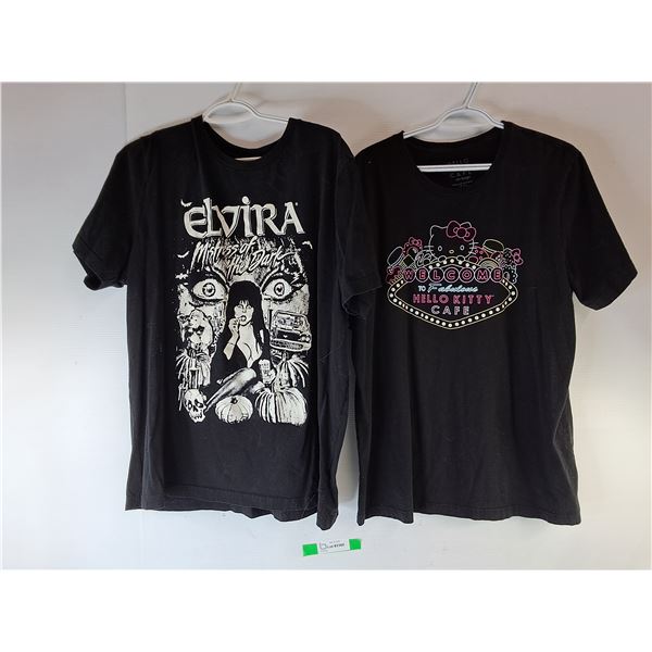 Hello Kitty & Elvira Tshirts- 2XL