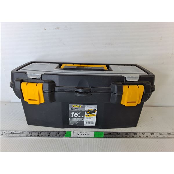 Rimax Plastic Toolbox 15.5" x 7.5" x 7" & Tire Accessories- Cannot Ship