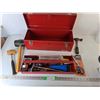 Image 1 : Mastercraft Metal Toolbox 18.75 x 7 x 7" & Sledgehammer 14.5" & Hammer 8.75", Scissors, Misc. - Cann