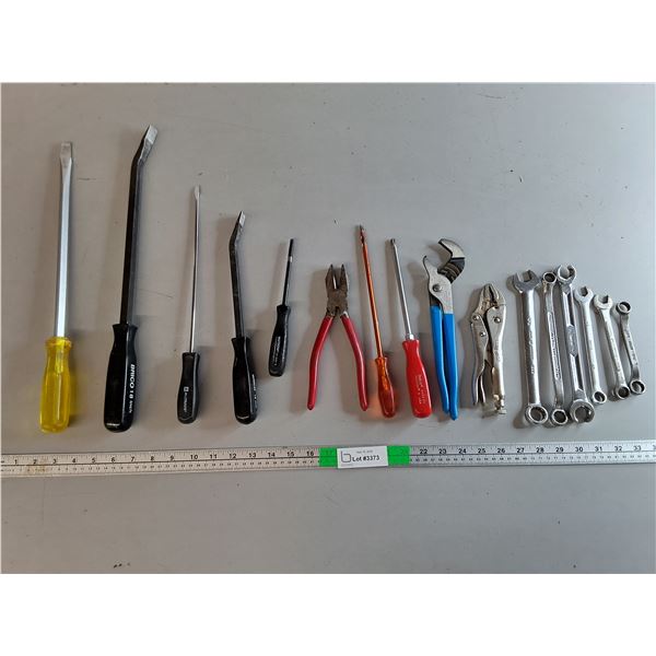 Prybars up to 17.5", Wrenches, Vicegrip, MIsc.