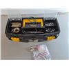 Image 2 : Rimax Plastic Toolbox 16 x 7 x 7", Multi Screwdriver, Wire Brushes, Clamps, Zip Ties, Misc.
