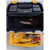 Image 5 : Rimax Plastic Toolbox 16 x 7 x 7", Multi Screwdriver, Wire Brushes, Clamps, Zip Ties, Misc.