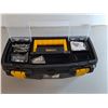Image 2 : Rimax Plastic Toolbox 16 x 7 x 7", Vice Grip, Ceiling Patch Liquid, Wall Plug Plates, Misc. - Cannot