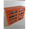 Image 5 : Plastic Parts Storage With Drawers 12 x 5.25 x 9.5", Screws, Washers, Misc.
