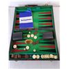 Image 3 : Framed Floral Print 15.25 x 13", Backgammon Set, Leather Style Portfolio Case
