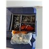 Image 2 : Mastercraft Plastic Toolbox 22" x 9" x 13"- As Is & Contents-Screwdrivers, Screws, Screwdriver Bits,
