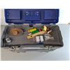 Image 4 : Mastercraft Plastic Toolbox 22" x 9" x 13"- As Is & Contents-Screwdrivers, Screws, Screwdriver Bits,