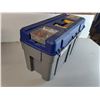Image 6 : Mastercraft Plastic Toolbox 22" x 9" x 13"- As Is & Contents-Screwdrivers, Screws, Screwdriver Bits,