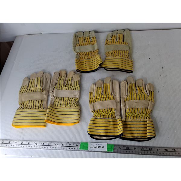 (3) Pairs of Men's Workgloves- Approx. L