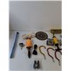 Image 2 : Ruler, Hooks, Twine, Brush, Purse Strap, Gate Latch, Misc
