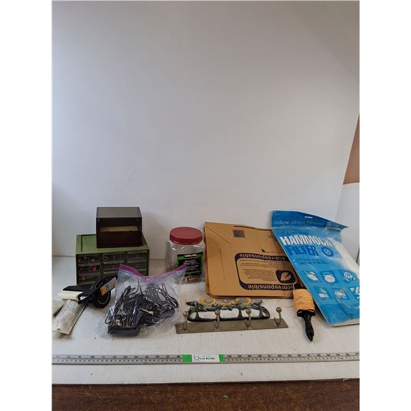 Hammock Filter, Coat/Key Wall Hooks, Copper Pipe Fittings, Tool Organizer, Misc