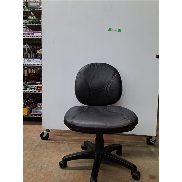 *Leather Office Chair 34"x18" ( some rips, as is, cannot ship)