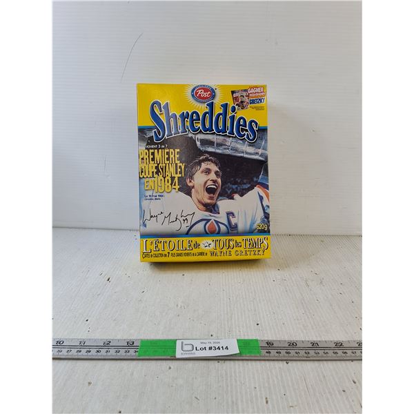 Shreddies Cereal Box Endorsed by Wayne Gretzky