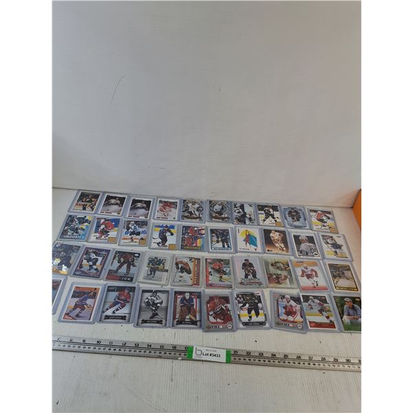 (40) Various Upper Deck Hockey Cards ( as is, cannot authenticate)