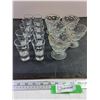 Image 1 : (10) Shot Glasses, (5) Sherbet Gold Rim Glasses