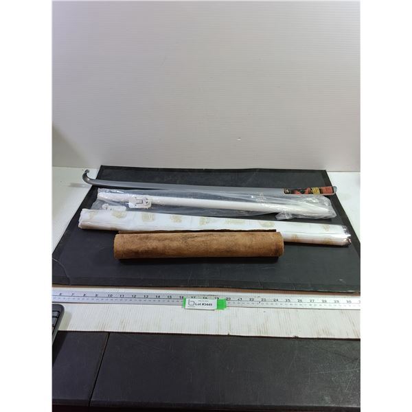 Curtain Rod, Shoe Horn, Clear Vinyl, Poster