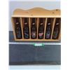 Image 1 : Labatt Blue Stanley Cup Champions Collectible Beer Bottles Empty, in Wood Display Case