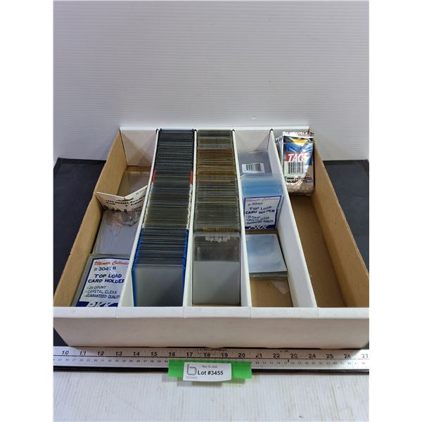 Large Box Assorted Collector Card Plastic Protectors, Various Styles