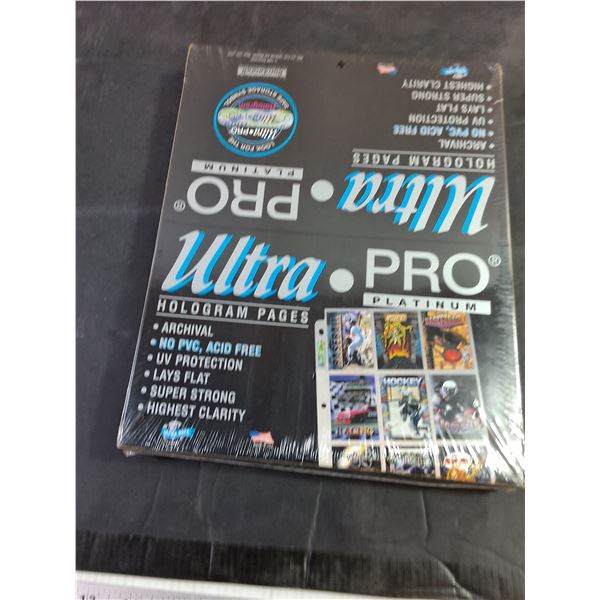 (2) Ultra Pro Platinum Hologram Pages - 100 pages in each box-  NIB