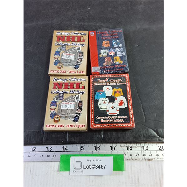 (4) Decks of Cards, NIB