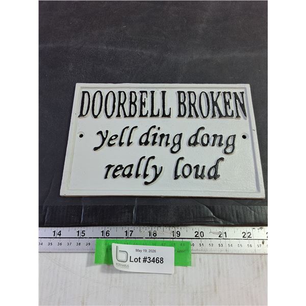 Metal Novelty Sign - 6" x 9"