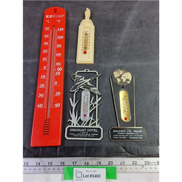 (4) Thermometers, Advertising