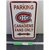 Image 1 : Canadiens Parking Sign Plastic