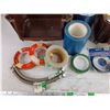 Image 2 : Stackable Bins, Assorted Tapes & Plumbing Supplies
