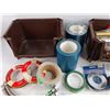 Image 4 : Stackable Bins, Assorted Tapes & Plumbing Supplies