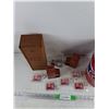 Image 5 : Alberta Springs Whisky Wooden Box, Montreal Canadiens Keychains & Bucket, Grain Elevator Coin Banks