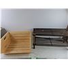 Image 1 : 2-Tier Shoe Rack 25"  x 10" x 12", Wooden Bin-Cannot Ship