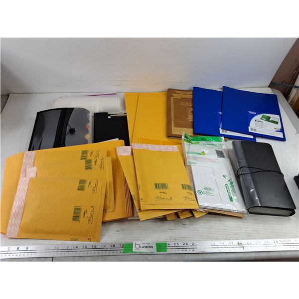 Envelopes, Folders, Clip Pad, Zip Lock Bags, Misc