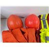 Image 2 : (2) Hard Hats, Terra Reflective Vest, Reflective T Shirt & Work Coverals - Size 46T & L
