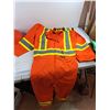Image 5 : (2) Hard Hats, Terra Reflective Vest, Reflective T Shirt & Work Coverals - Size 46T & L