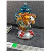 Image 3 : Vintage Stained Glass Hummingbird Feeder