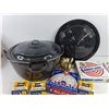 Image 2 : Enamel Pot w/Lids, Rubber Fruit Jar Rings, Burner Guards, Burner Liners