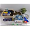 Image 1 : Plastic Wraps, Electric Tea Pot, As Is, Plastic Container, Assorted Kitchen Supplies