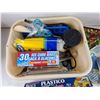 Image 2 : Plastic Wraps, Electric Tea Pot, As Is, Plastic Container, Assorted Kitchen Supplies