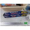 Image 3 : Plastic Wraps, Electric Tea Pot, As Is, Plastic Container, Assorted Kitchen Supplies