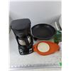 Image 2 : 12" Frying Pan, Sunbeam Coffee Machine, Toastmaster Toasters - Powers On, As Is, Funnels, Misc