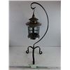 Image 1 : *Vintage Lantern on a Curved Stand 30", PICKUP ONLY