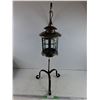 Image 4 : *Vintage Lantern on a Curved Stand 34", PICKUP ONLY