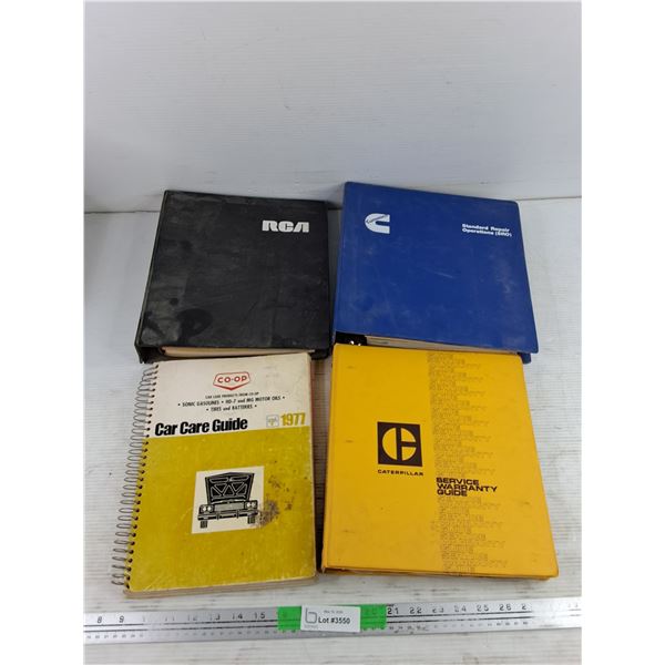 Assorted Service Manuals & Co Op Car Care Guide