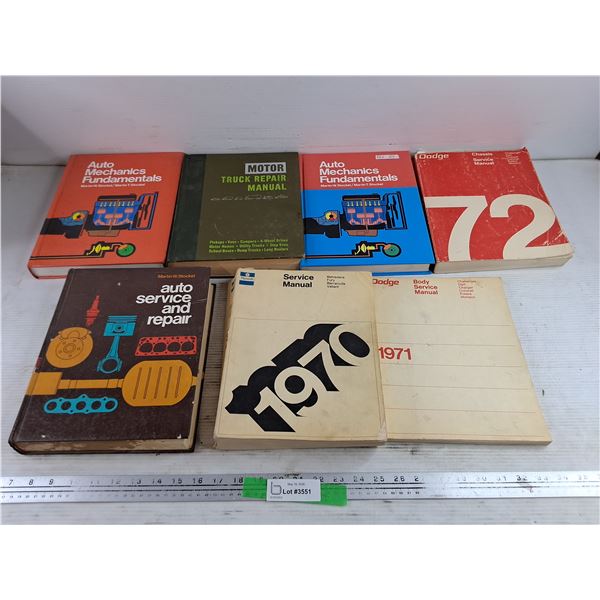 Assorted Vintage Service Manuals
