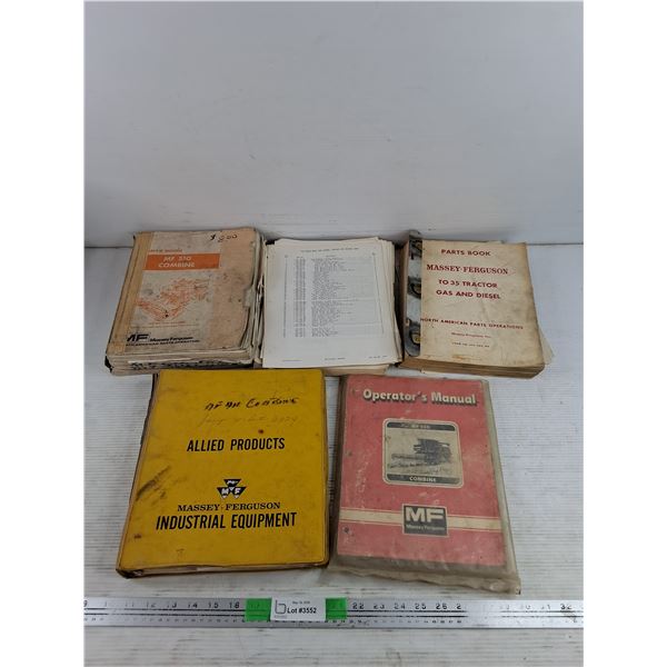 Vintage Massey Ferguson Parts Books & Operators Manuals