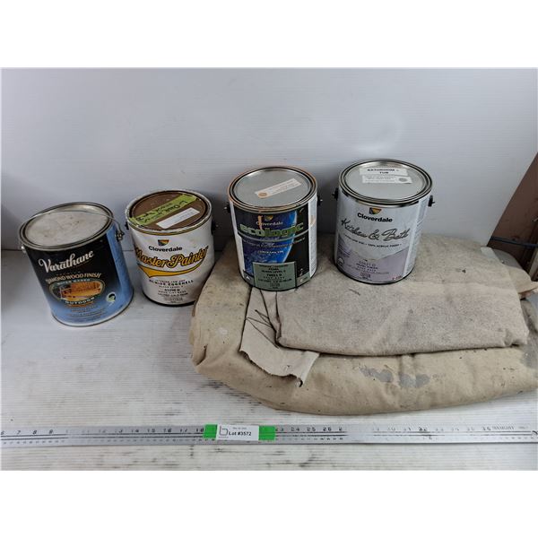 *Painters Tarp, Diamond Wood Finish, Hi Hide Eggshell & Ultra Low VOC Paints, PICKUP ONLY